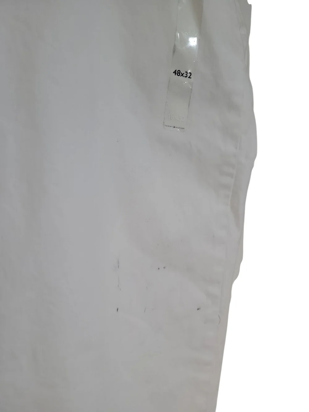 Tommy Hilfiger Classic Fit White Dress Shirt - White with Navy Trim